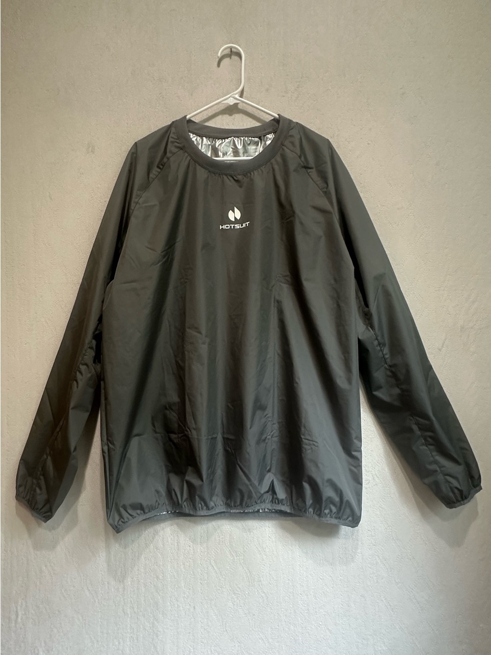 NWT Hotsuit Men's Sauna Suit Sweat Jacket Black Pullover Sz 2XL